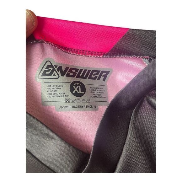 Answer Racing MX OffRoad Neon Pink Black Racing Jersey Size XL - Picture 6 of 7